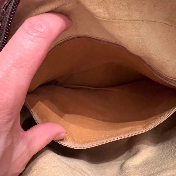 Vintage Gucci Coated Canvas Web Sherry Line Crossbody Shoulder Bag Brown Tan - Picture 9 of 16